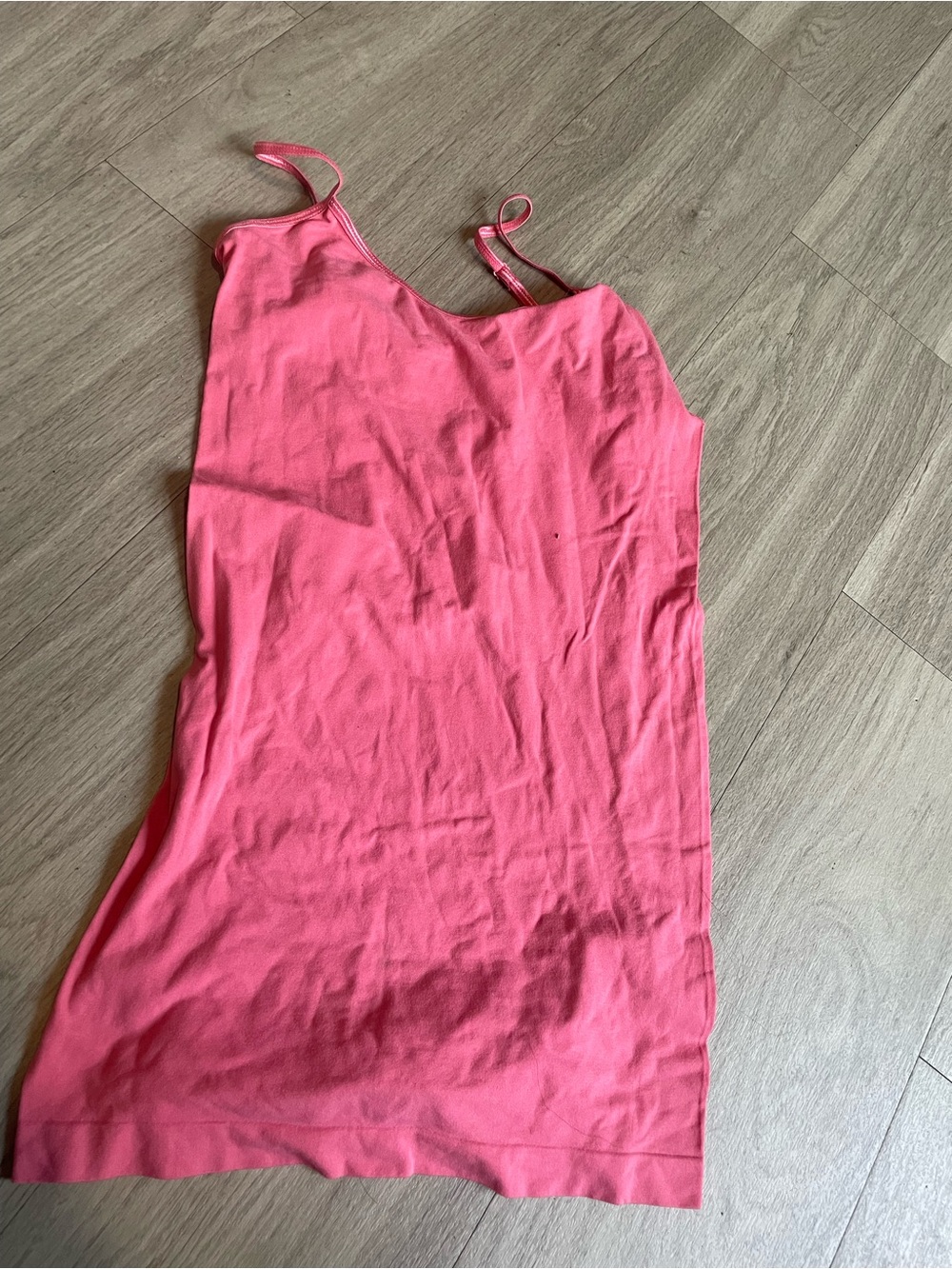 SO Hot Pink Seamless Spaghetti-Strap Tank - Picture 1 of 2